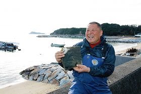 小豆島の海苔漁師さん
